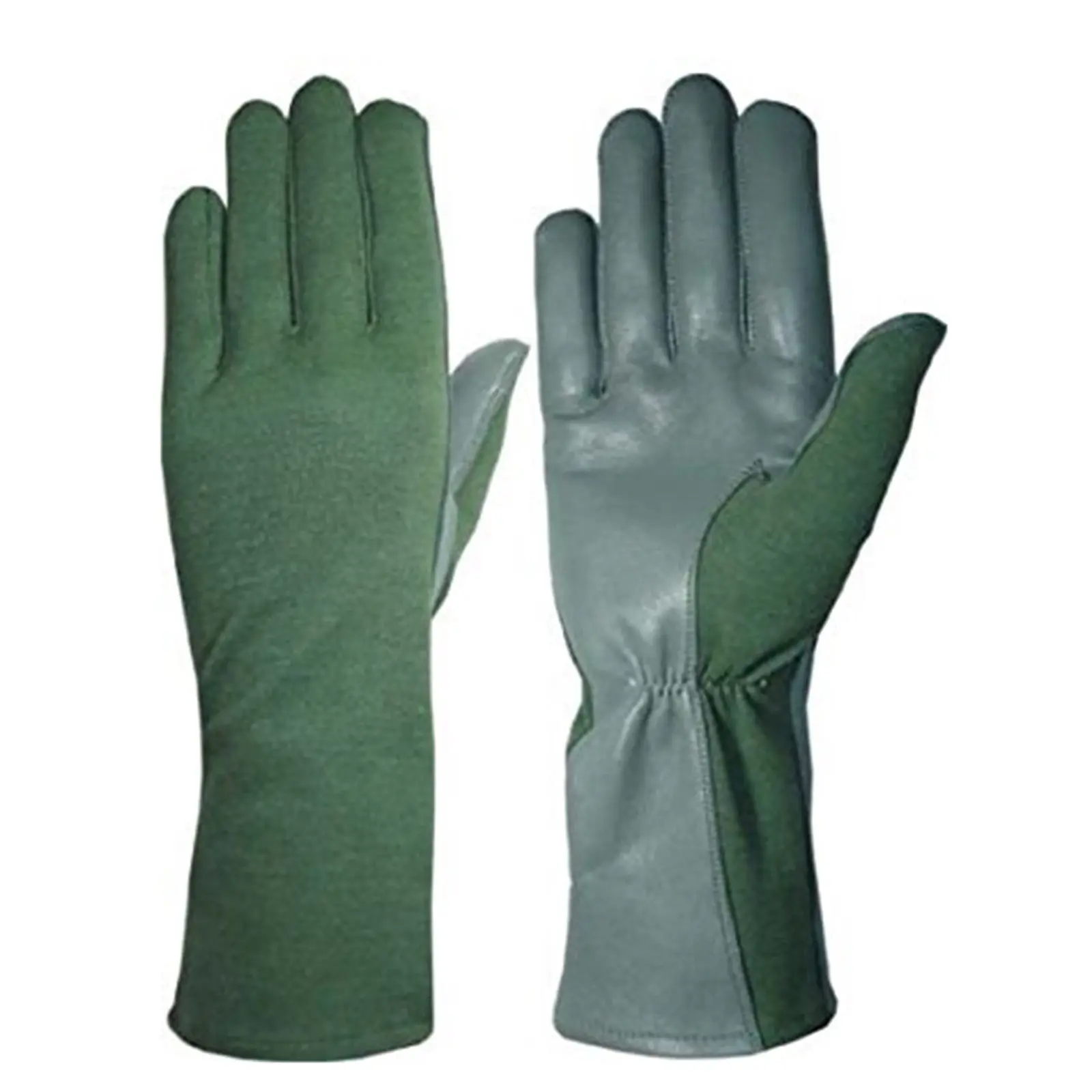 TACTICAL NOMEX FLIGHT FLYERS PILOT FIRE RESISTANT LEATHER GLOVES