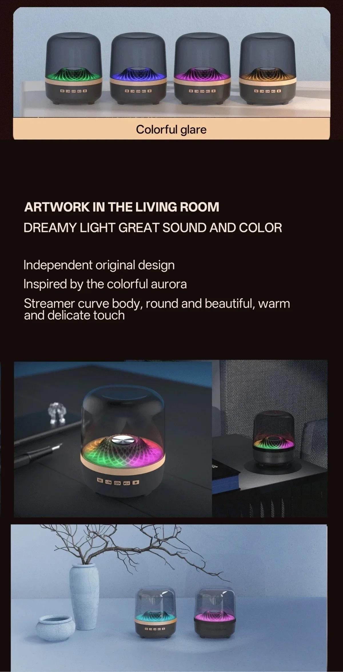 RGB Breathing Light Bluetooth Speaker | Powerful Subwoofer + Hi-Fi Stereo | Gaming Room & Home Theater Essential