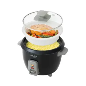 NEW Small Black Rice Cooker & Steamer Non-Stick Pot for Perfect Rice Every Time Premium LEVELLA