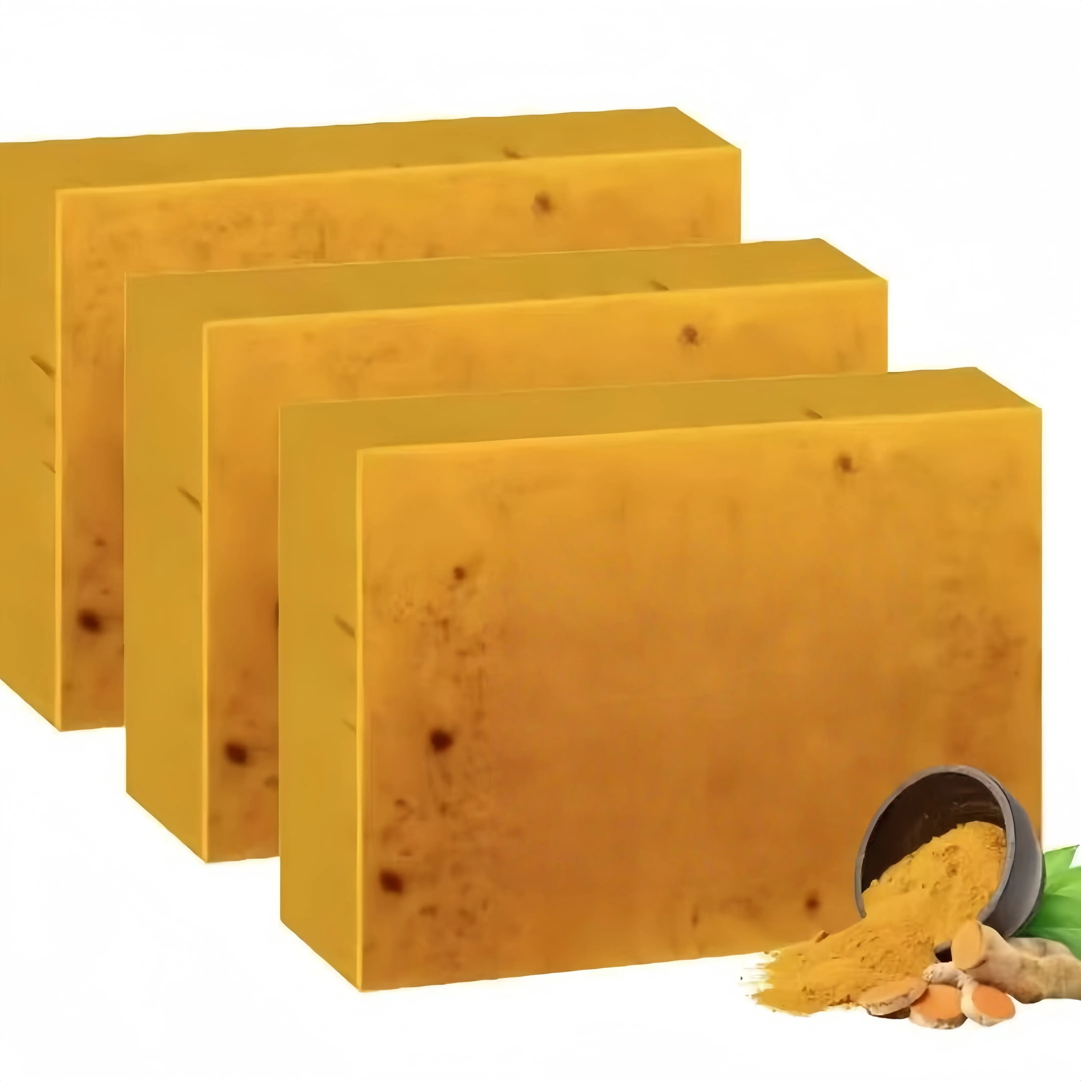 [BUY 1 GET 2 FREE]3PCS Turmeric Soap,Deep cleansingSoap,Moisturizing Soap For Face &Body,Body wash & Soap For Women& Men,