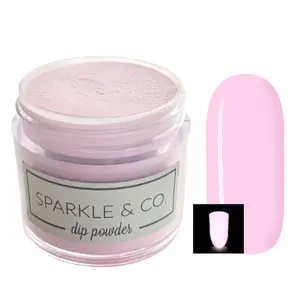 Sparkle & Co dp. 125 Glow Baby Glow Mini Dip Powder For Nails - 1 Jar Lasts 5-7 Manis