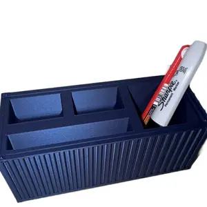 Shipping container desk organizer