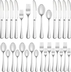 20 Piece Stainless Steel Silverware Set Service for 4 Mirror Polished Flatware Cutlery Set with Forks Knives & Spoons Dishwasher Safe