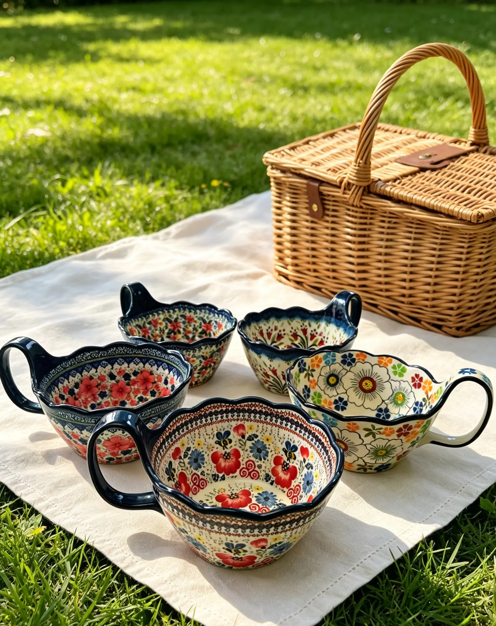 Retro Ceramic Bowl with Handle Large Capacity Multipurpose Home Kitchen Tableware, Perfect for Instant Noodles, Soup, Rice, Salad, Pasta, Daily Dining Serving Bowl