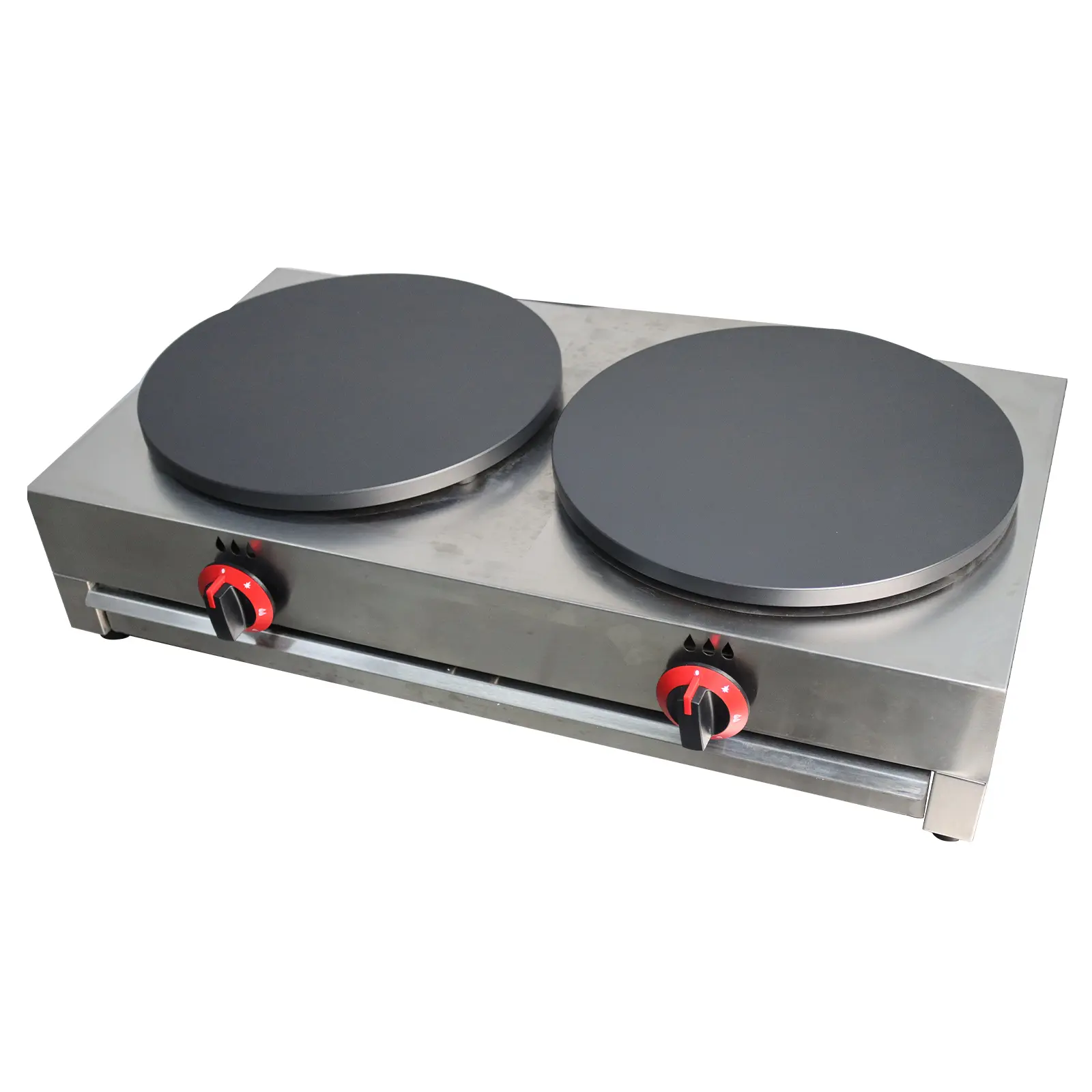 YOKOMA Commercial Crepes Maker LP Gas 2800PA, Pancake Machine For Making Crepes And Thin Cakes