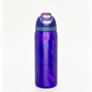Owala 32oz Purple Insulated Stainless Steel Water Bottle, Leak-Proof Drinkware Flask, Travel Cup Tumbler Coffee Mug, Keeps Drinks Cold 24H, Flasks Drinkware Flasks Bottled Portable Portable day gift