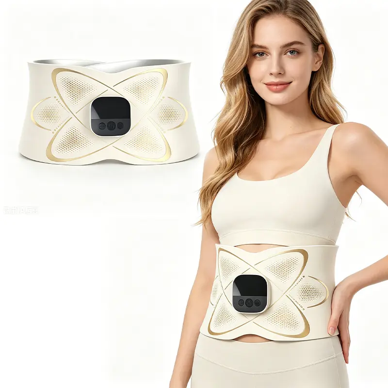 [Renhui] Smart EMS Microcurrent Fitness Belt Home Body Shaping Massage Muscle Stimulation WaistTrainer Muscle Stimulator