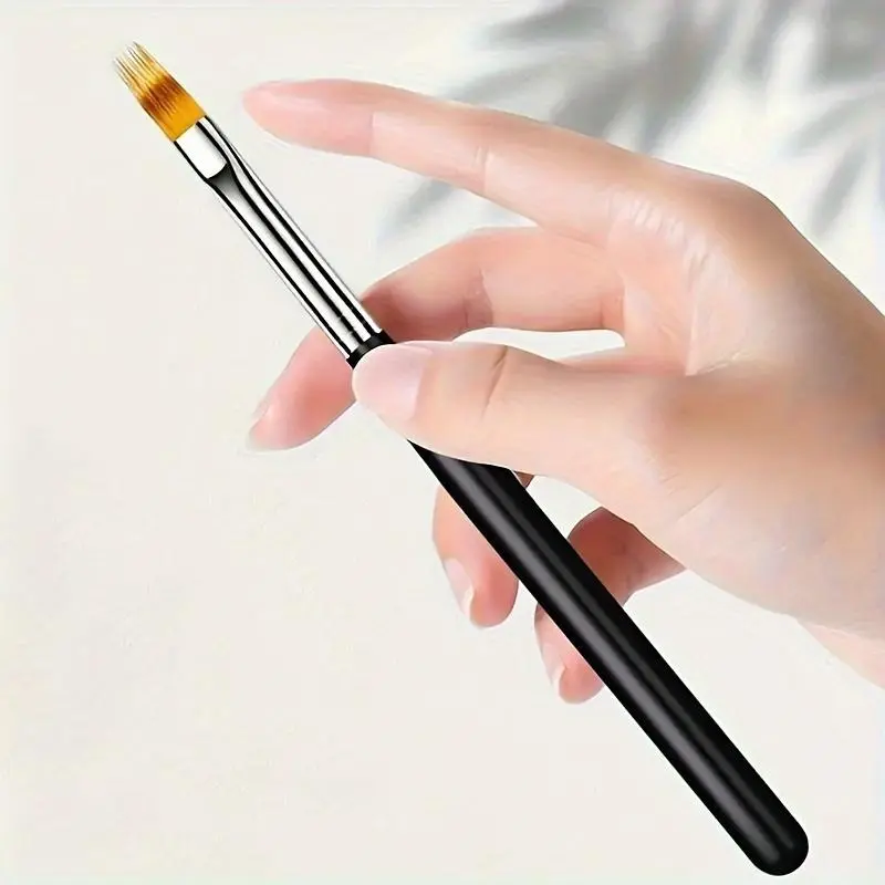 Professional Ombre Nail Art Brush - Gel Manicure Brush for Gradient Designs, Precision Tip for Detailed Nail Polish Application, DIY Nail Art Tools for Home & Salon Use, Nail Brushes, Fine Tip Precision, Nail Care, Poly Gel Brush, Premium Nail Brush