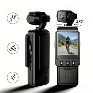 2026 1080P Pocket Camera , Action Camera for Recording , Wearable Clip On, Wide Angle, 6X Zoom, Ideal for Sports, Vlog,Security,action camera, Usb Charging Camera