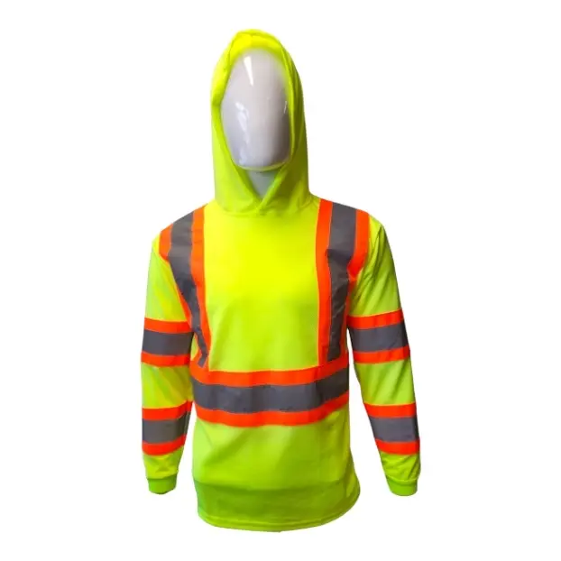 Green long sleeve safety Hoodie shirt Green long sleeve safety Hoodie shirt