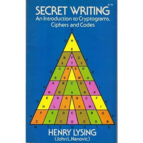 USED Book - Secret Writing: An Introduction to Cryptograms, Ciphers, and Codes by John Leonard Nanovic (Paperback) - english