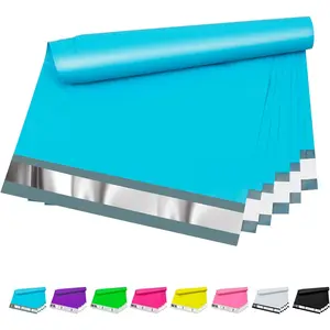 10x13 inch 100 Pcs Poly Mailers Blue Plastic Mailing Envelopes 2.4mil Thickness Waterproof Tear-resistant Tamper Proof Self-Seal Shipping Poly Bags for Clothing