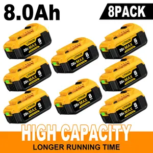 Replacement for Dewalt 20V Max  Lithium Batteries 8.4/8.0Ah Compatible withDewalt Battery DCB208 DCB200 DCB206DCB205 DCB204 Cordless Power Tools summervibes