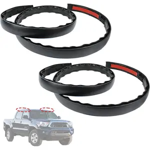 2pcs Roof Drip Molding 75551-04063 75561-02020 75552-04061 Compatible with Toyota Tacoma Double CAB 2005-2015