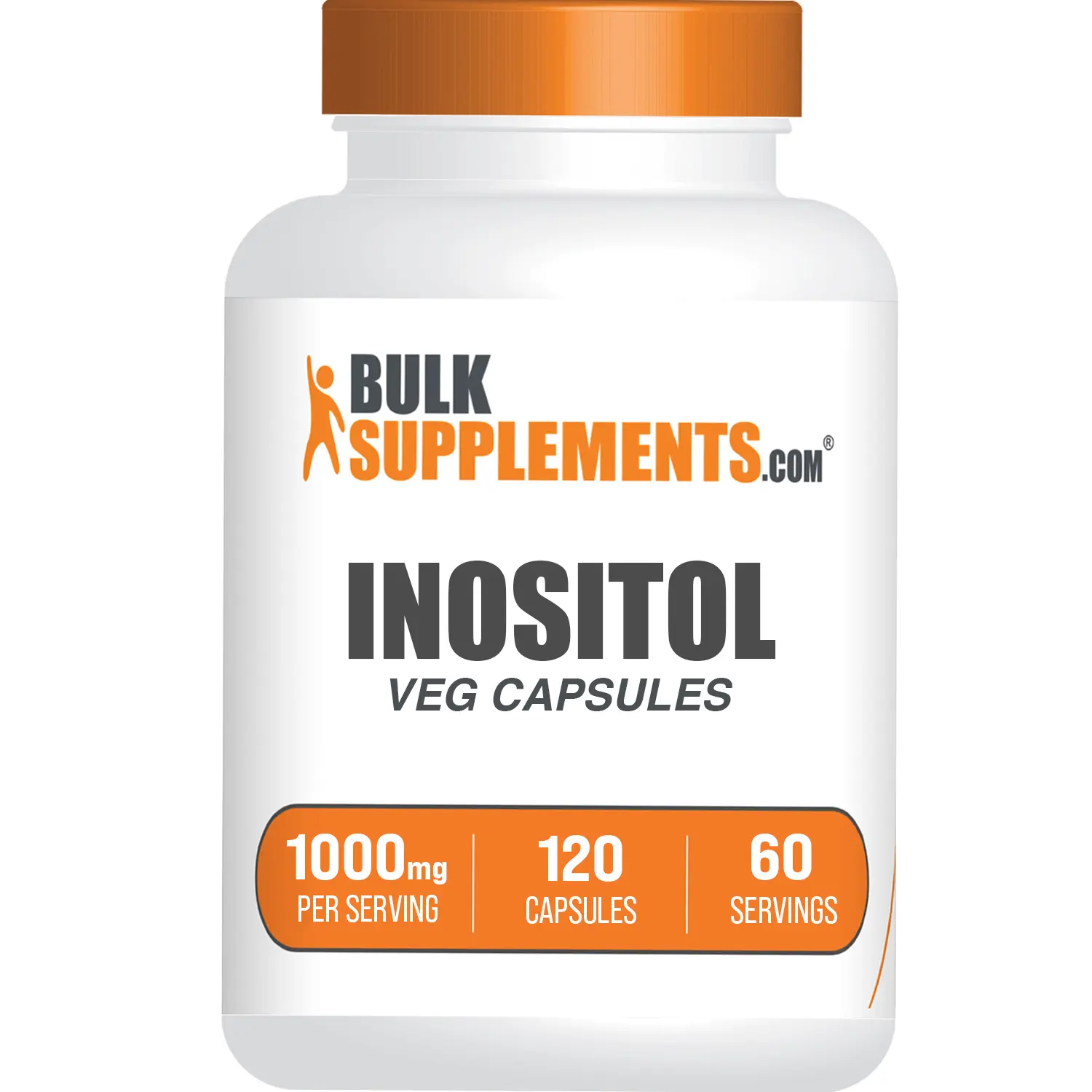 BulkSupplements Inositol Dietary Hypromellose Capsules - 1000mg per Serving, 120 Count - Supports Healthy Skin, Metabolism, Insulin Sensitivity, Acne Management, Edible