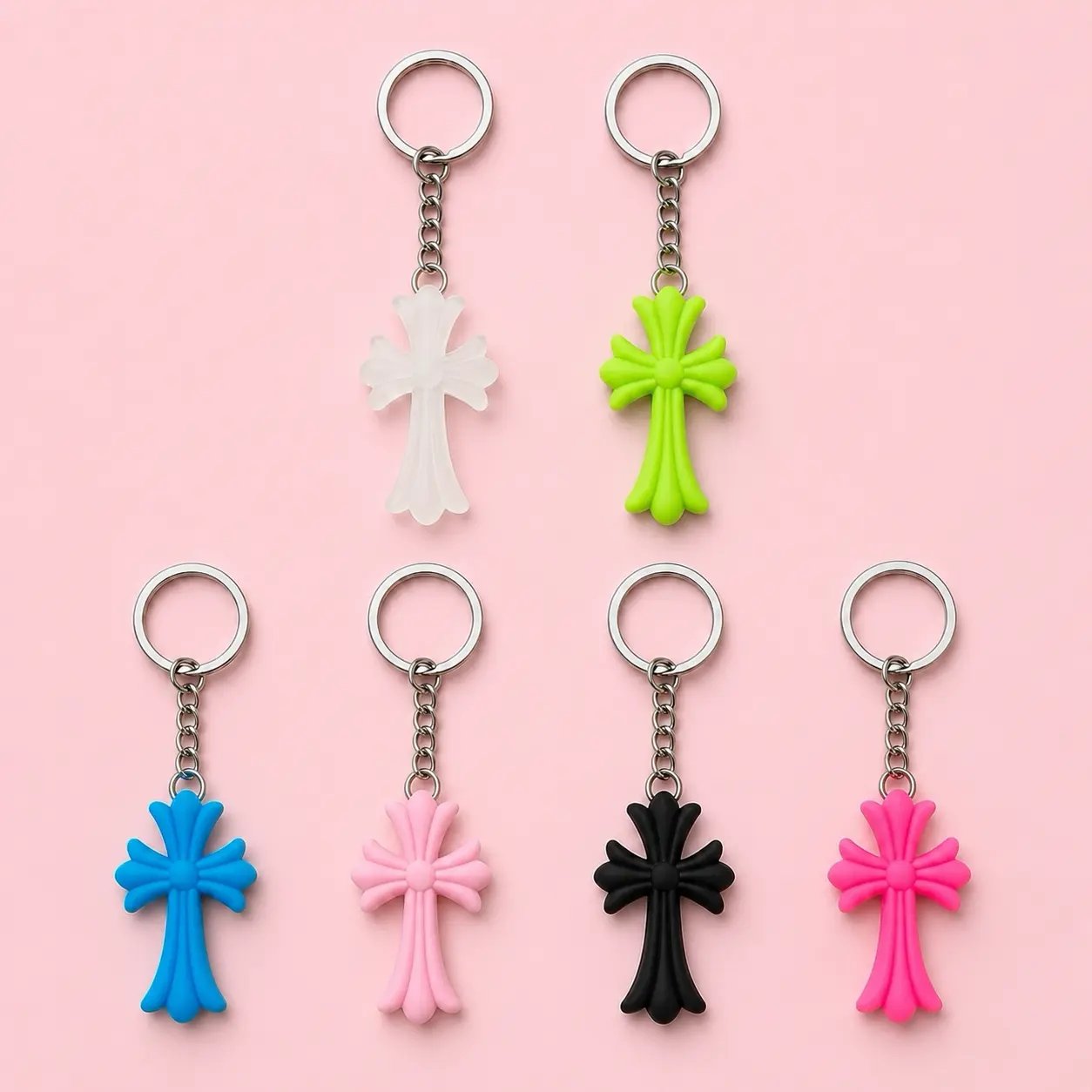 Y2K Cute Silicone Keychain – Cute Bag Charm for Keys, Backpack & Purse