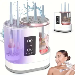 3-In-1 Makeup Brush Cleaner Dryer, Makeup Brushes Cleaner, USB Powered Quick Disinfection & Drying, Travel Portable Design, Ideal Gift for Beauty Enthusiasts