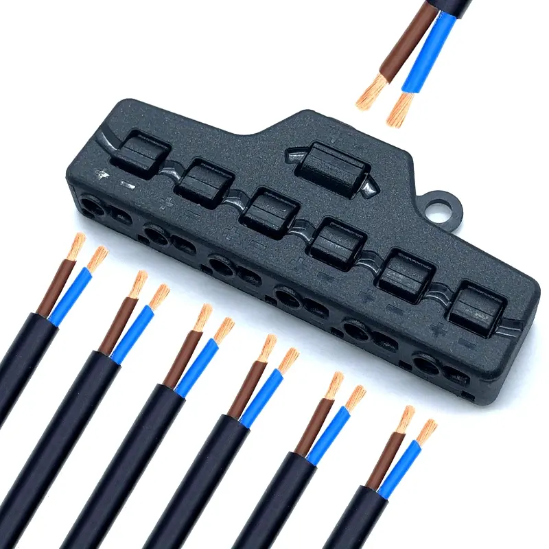 Press The Buckle Terminal Block Wire to Connect The LED Connector Splitter, LED Strip Connectors, Led Light Strip Connectors, Durable Reliable Connectors, Perfect for Christmas Gifts, Holiday Office, Bedroom, Hotel, Party, Restaurant Decoration