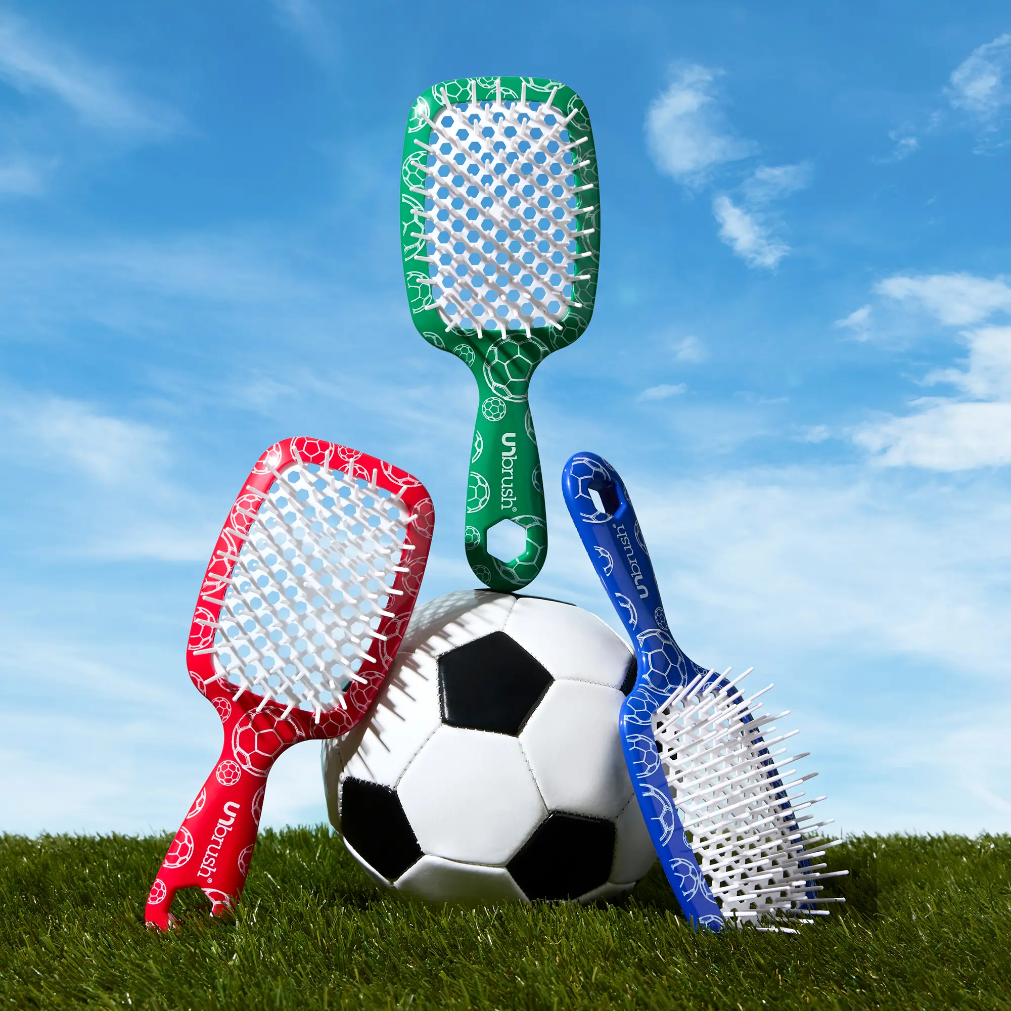 UNbrush Soccer Hair Brush