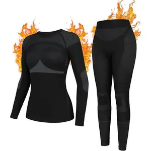 Women’s Thermal Underwear Set – Seamless Long Johns, Warm Base Layer Top & Bottom for Cold Weather