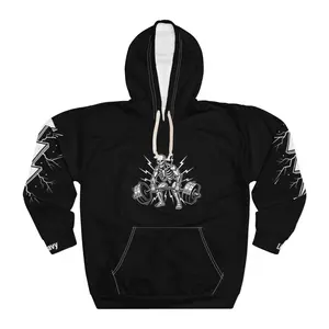 Skeleton Powerlifter Hoodie - Deadlift Skeleton Gym Hoodie