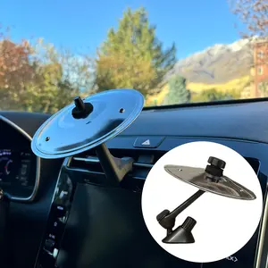 Car Drum Bell Ventilated Stand 5.51 Inch Mini Alloy Car Accessories for Music Lovers Durable Construction Playful Design Suitable for Most Vehicles Travel Rhythm Fun Car Interior