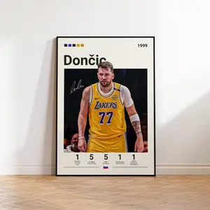 Luka Doncic Poster, LA Lakers Poster, Gift For Luka Doncic Fan, NBA Poster, Sports Poster, NBA Fans, Basketball Gift, Sports Bedroom Posters