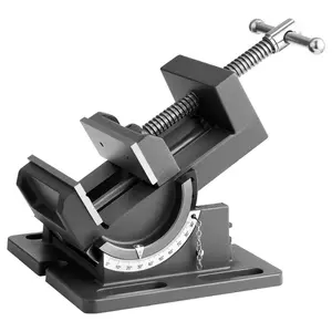 VEVOR Tilting Vise, 4.25 Inch Jaw Width, Portable Drill Press Bench Vise, 0-90 Adjustable Tilt, Durable Cast Iron Construction, Workbench Vice for Woodworking, for Benchtops and Drill Presses, Black