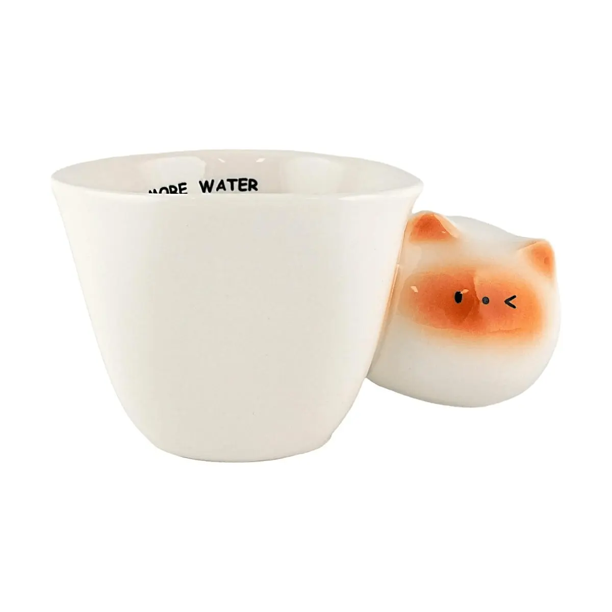 Glaze Story Cute Winking Face Ceramic Mug - 360ml Ins Style Smiley Emoji Coffee Cup for Gifts