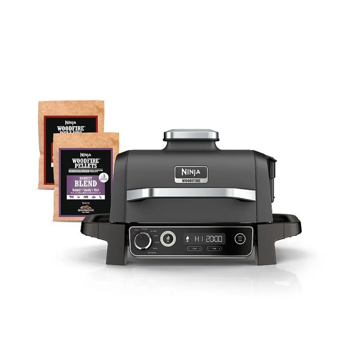 212 MAIN OG701 7-in-1 Weatherproof Woodfire Outdoor Master Grill - Vertical BBQ Grill, Smoker, Fryer, Wood Pellets Compatible, Built-in Box, Convection Fan, Deep Smoky Flavors for Rooftop Use & BBQ Enthusiasts