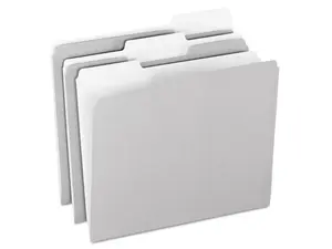 Pendaflex 1521/3GRA Two-Tone File Folders- 1/3 Cut- Top Tab- Letter- Gray/Light Gray- 100/Box