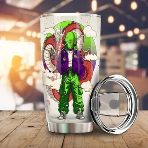 [Anime Cups - Sale Up To 35%]  Piccolo Tumbler Cup, DBZ Anime Character Cup, Namekian Design, Anime Car Accessory, Gift for Classic Anime Fans