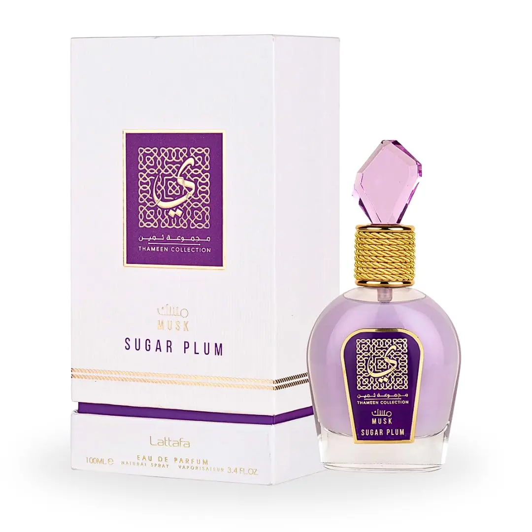 Lattafa | Sugar Plum | Unisex Fragrance | 100 ML - 3.4 OZ | Eau De Parfum | Plum - Jasmine & Floral
