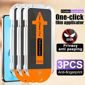 3 pcs Privacy Screen Protector Accessories Compatible With Samsung Galaxy A57 A56 A55 A54 A36 A35 A34 A26 A25 A24 A17 A16 A15 A14 A53 5G A33 A23 A13 A52 A52S A32 A22, Anti-Scratch, Anti-Fingerprint, Anti-Peeping, Installation Tools