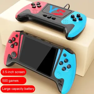 X10 Portable Video Game Console: 4 Inch IPS Screen, Built-in 500 Retro Games, Handheld TV Player with AV Output Cable, 1200mAh Battery, Dual Joysticks & Silent Mode - Classic FC Clamshell Design wireless console