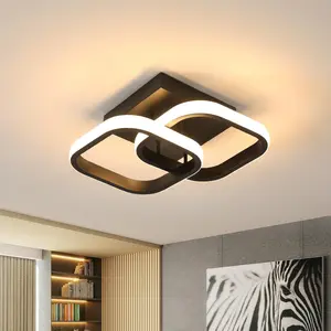 Modern Square Ceiling Light, Adjustable Color Temperature Creative Lamp, Square Design, Home Commercial Hotel Lighting, Versatile Usage