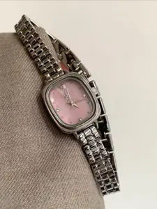 New Women's Watch, Trendy Oval Steel Band, Simple Small Dial, Elegant Silver Color, Perfect for Any Occasion, 【0217】