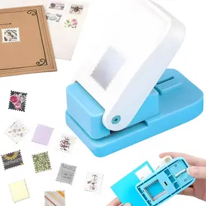 So Satisfying! Rectangular Postage Paper Punch. Effortless Lever Action for Cards & Albums. The Ultimate Stress Relief Craft Tool for DIY Lovers. Clear View Design - Note: This product does NOT include stickers or refill materials