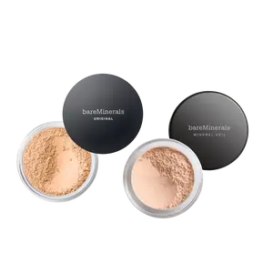 bareMinerals Original Loose Foundation Powder and Mineral Veil Setting Powder Bundle - SPF 15, Lightweight Coverage, Oil Control, Clean Makeup