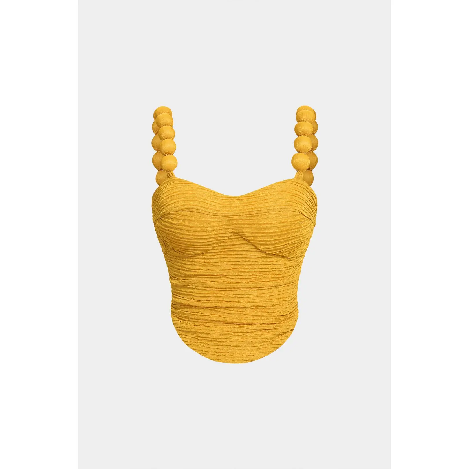 Textured Zipper Cami Top