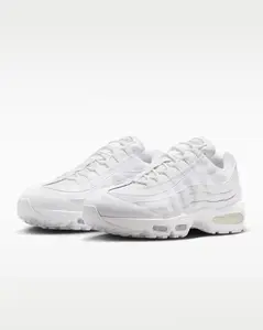 Men's Nike Air Max 95 OG Big Bubble "Triple White" HM8755-100 Fashion Athletic Sneaker Spring Shoes