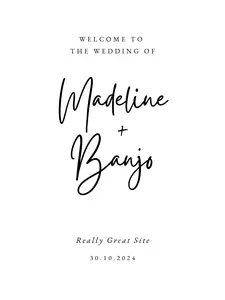 Plain Acrylic or Paper  Wedding Invitation