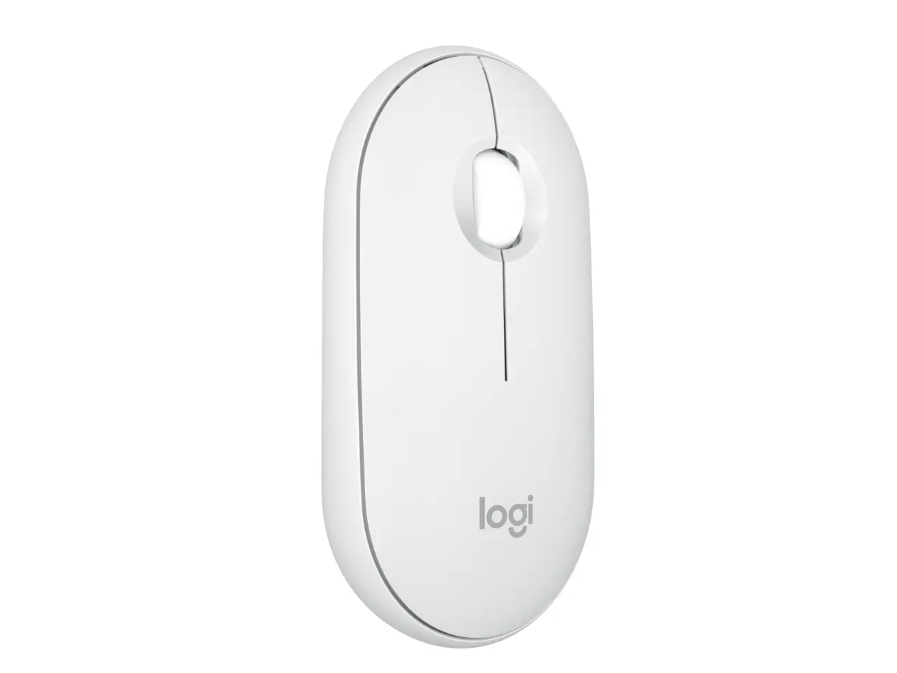 Logitech Pebble 2 M350s Mouse, Slim, Compact design, Bluetooth® Wireless, Customizable button, Multi-device pairing - Tonal White