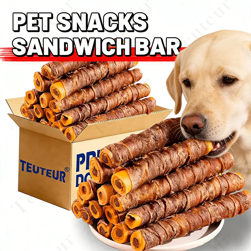 Dog Chew Sticks Dog Dental Chews Duck Chicken Wrapped Rawhide Rolls Long Lasting Teeth Cleaning Treats for Small Medium Dogs Puppy Safe Natural High Protein Dog Snacks Training Reward