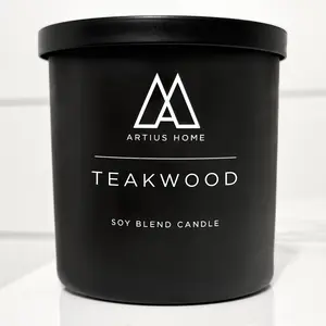 Teakwood Wood Wick Candle – Clean, Masculine, Everyday Sophistication (10 oz)
