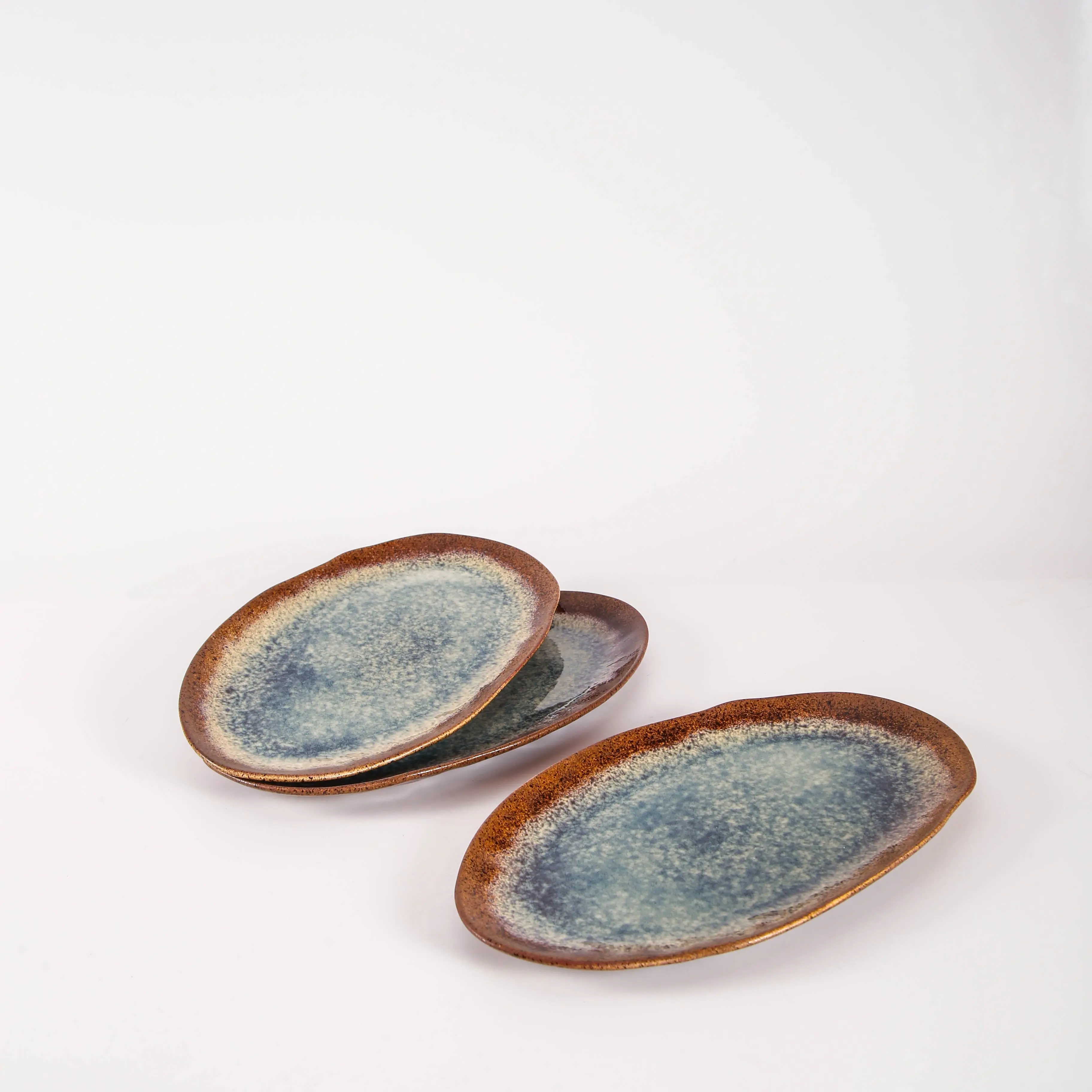 Espresso Stone Organic Serving Platter Set