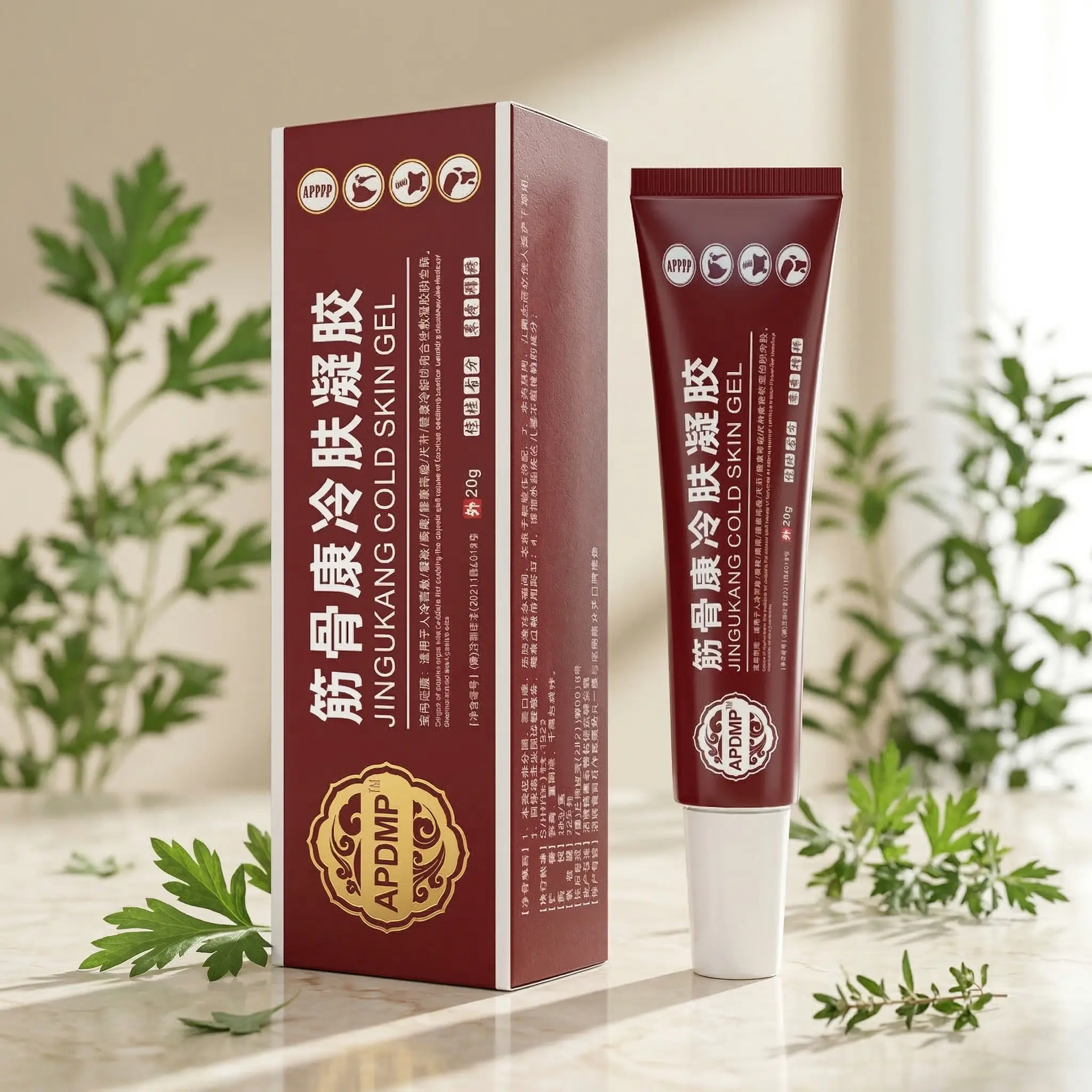 APDMP Muscle and Bone Health Compress Gel for Pain Relief & Vitality Restore Therapeutic Cold Skin Body Gel for Back Knee Shoulder & Ankle Pain Treatment Solid Therapy for Healthcare, Wellness, Pain Relief Cream