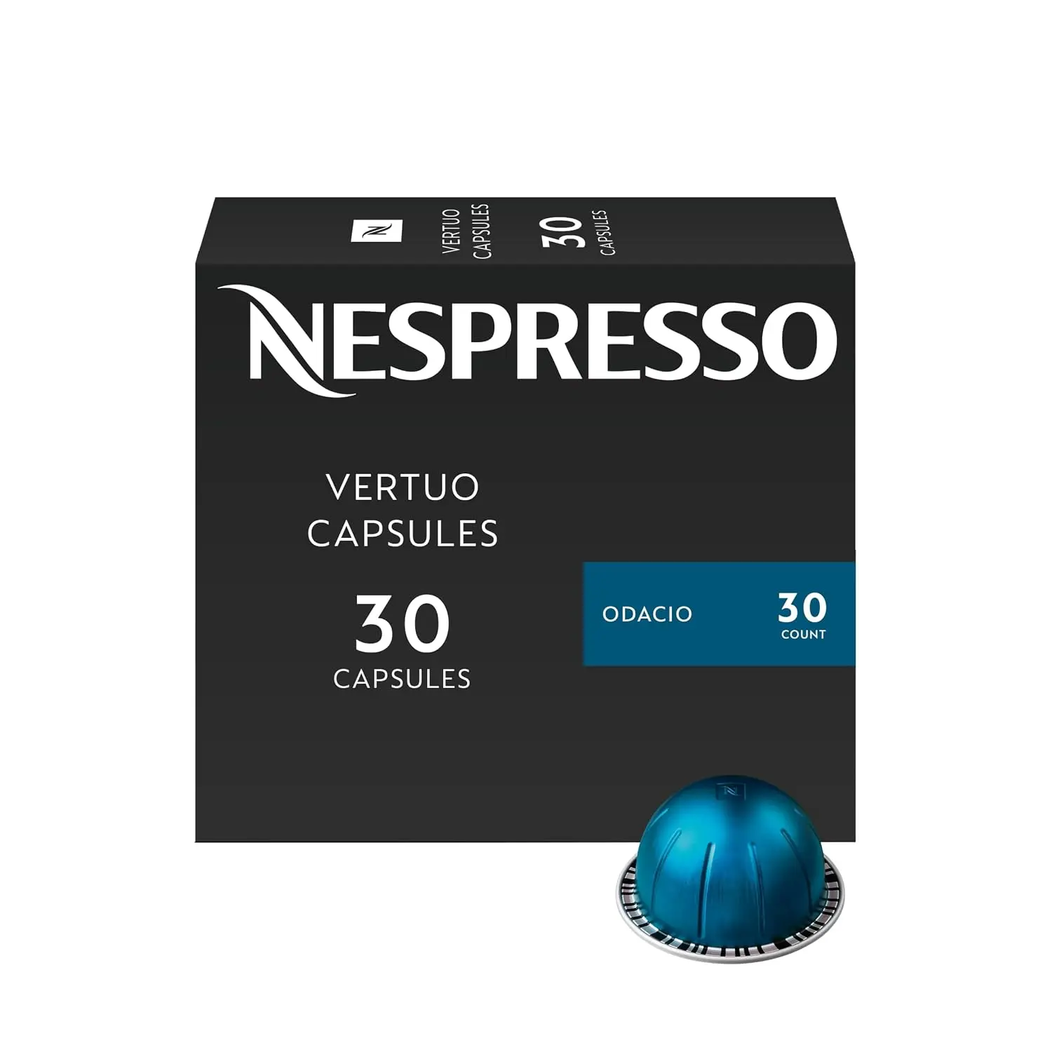Nespresso Vertuo, Odacio, Dark Roast, 30-Count Coffee Pods