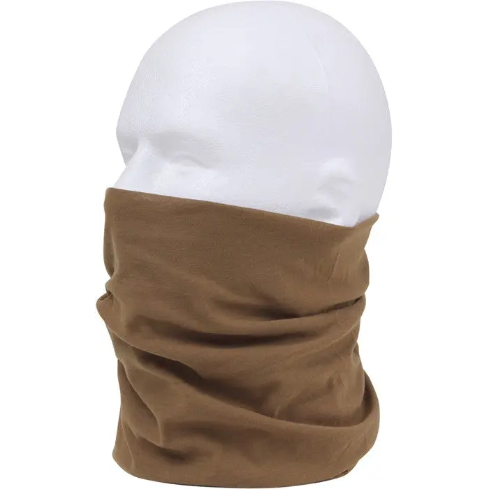 Tactical Neck Gaiter Face Coverings in Coyote Brown, Seamless & Breathable Polyester Bandana, Lightweight Moisture-Wicking Multi-Use Wrap, Reusable Face Covering Masks & Accessories, Neck Gaiter Bandana, Neck Gaiter Headwear, Unisex