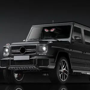 Car-mounted solar monster eye LED warning light triangle window wireless decoration rear window ambient light premium feel Led Lights